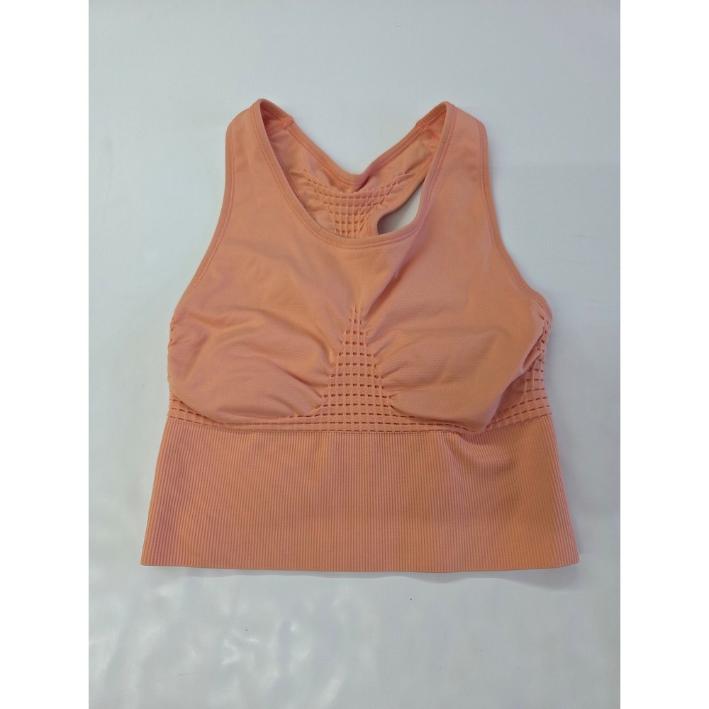 Sweaty Betty Stamina Longline Sports Bra Women S Peach SB5077 Seamless Racerback
